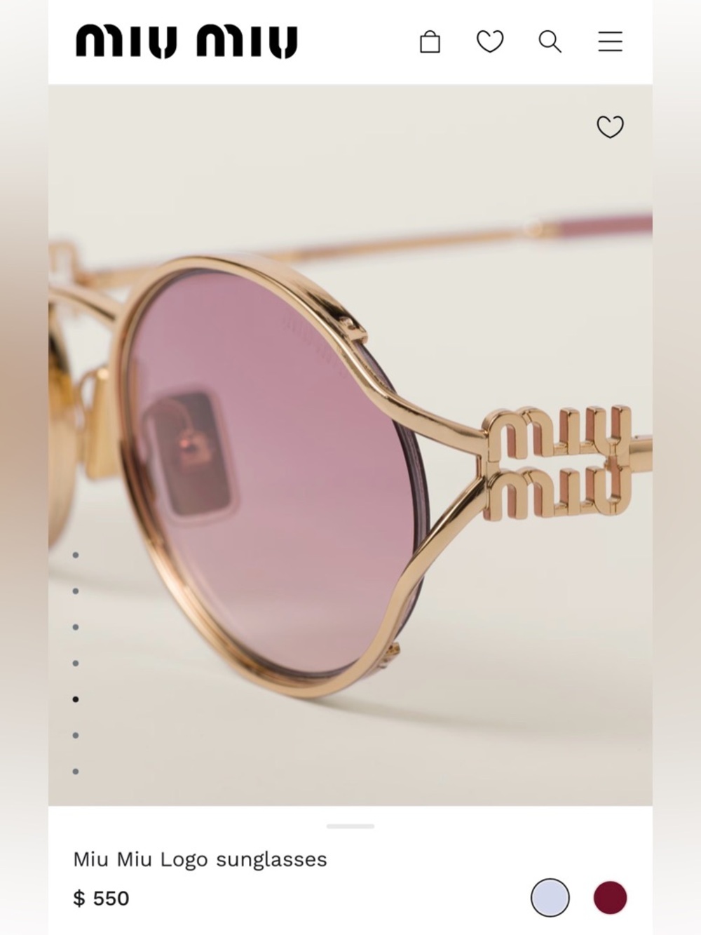 LIKE NEW! miu miu Sunglasses - Picture 9 of 10